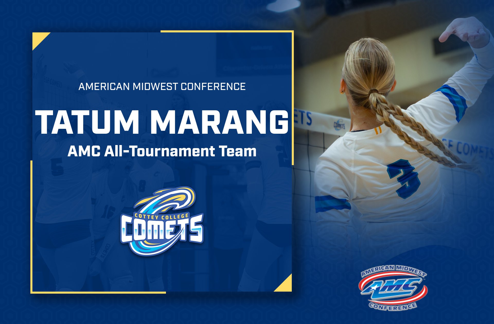 Tatum Marang Earns All-Tournament Honors in AMC Tournament